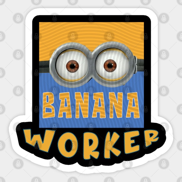 MINIONS USA WORKER Sticker by LuckYA